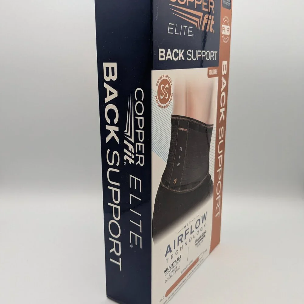 Copper Fit Elite Adjustable Back Support w/Airflow Technology, Unisex 30-50" NEW - Picture 2 of 7